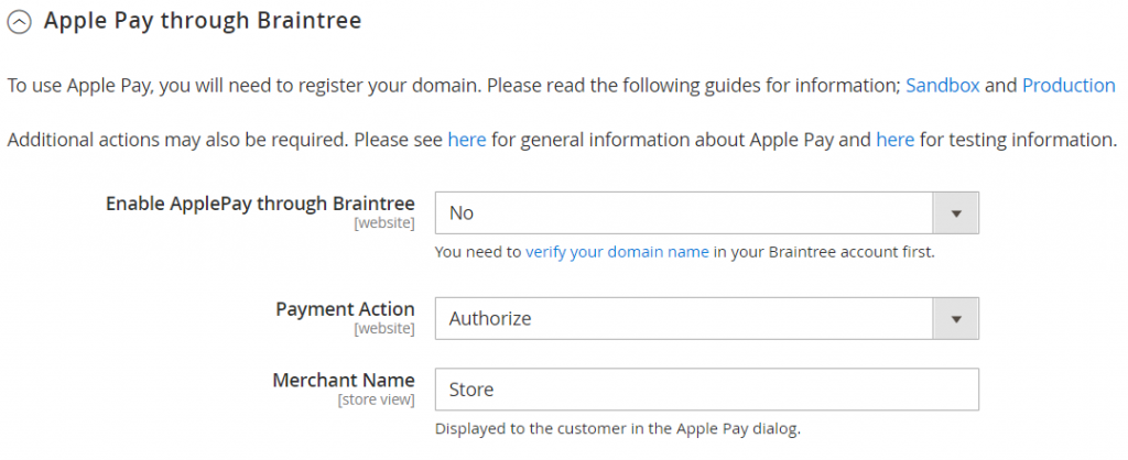 apple pay web integration