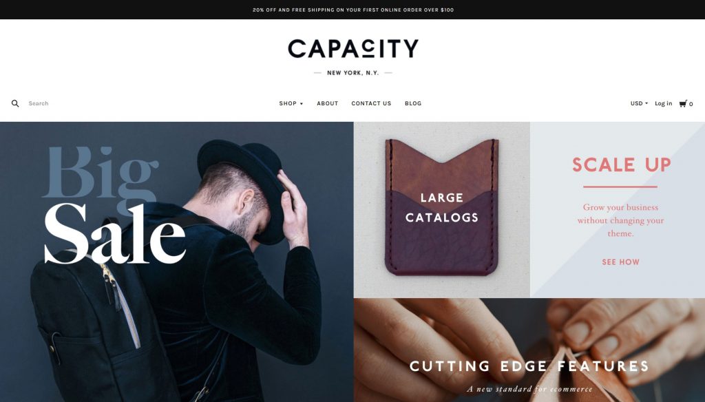 Capacity bigcommerce website themes
